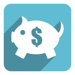 piggy bank flat icon