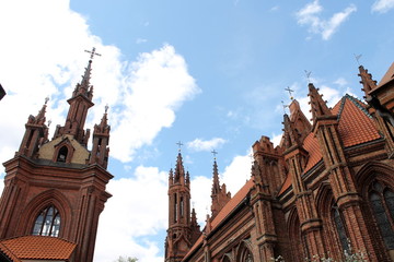 St.Anne's Church and bell tower,Vilnius