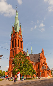 Saint Catherine church (1897) in Torun, Poland © joymsk