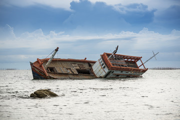 Boat capsized