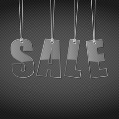 tag sale with glossy styled design.