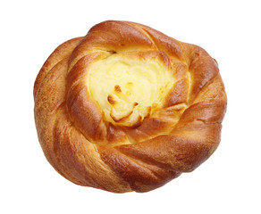 Bun with custard