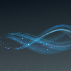 Shimmering lens abstract wave background