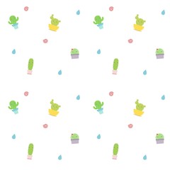 Seamless Cactus Pattern