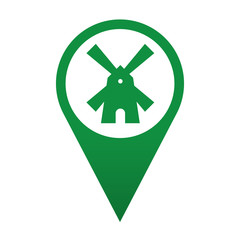 Icono localizacion simbolo molino