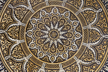 Toledo - Detail of typical damascening plate