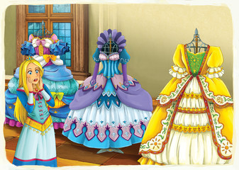 Cartoon fairy tale - illustration for the children © honeyflavour