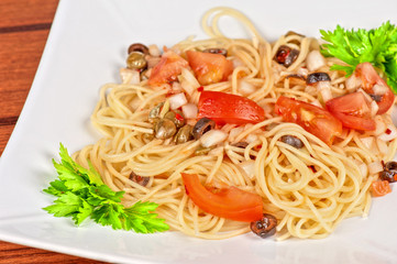 Pasta with vegetable
