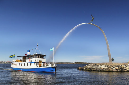 Boat And Sculpture, Stockholm