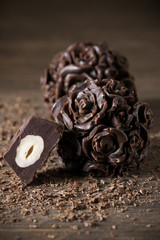 Homemade chocolate candies