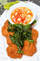 Fried fish balls