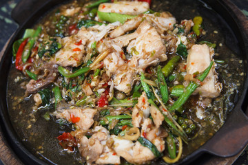 Fried fish curry
