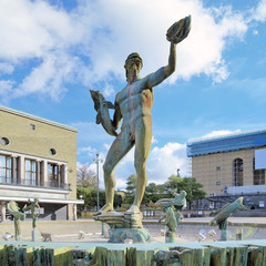 Fountain Poseidon in Gothenburg, Sweden