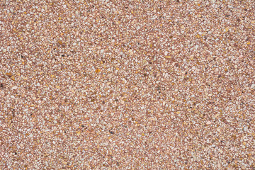 Wash gravel texture of wall .