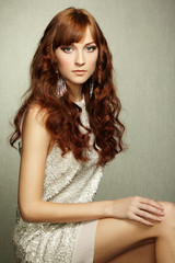 Naklejka premium Glamour portrait of beautiful woman