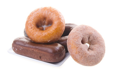 donuts. delicious and sweet donuts on background