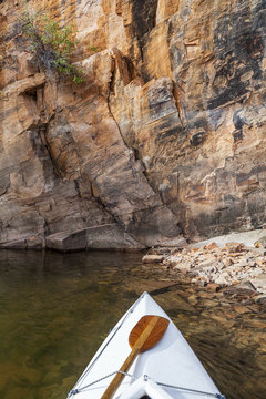 canoe on a Colorado lake