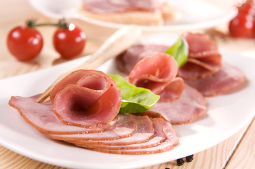 Sliced ham