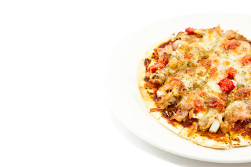 Pizza isolated on white background