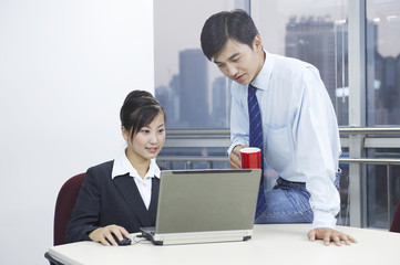 Fototapeta premium The image of beautiful woman in Asia