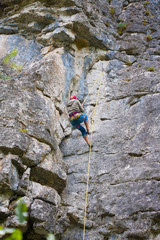 Young female climber