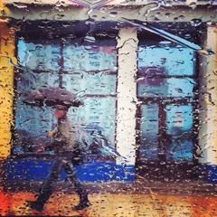 Zelfklevend Fotobehang дождь © Irina84