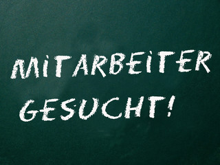 Obraz premium Mitarbeiter gesucht