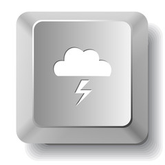 Storm. Vector computer key.