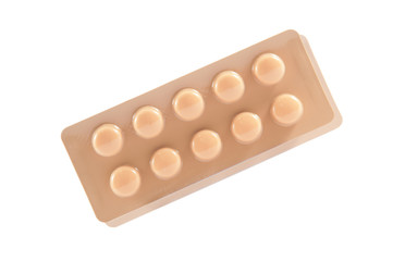 Medicine blister pack and shadow effect