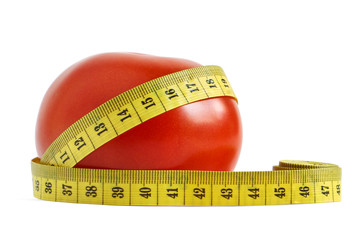 Tomato and measuring tape