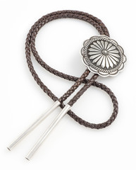 Braided Bolo Tie with Concho.