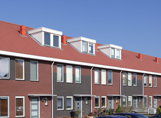 Fototapeta na wymiar rooftop with windows