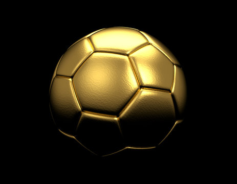 gold ball on dark background
