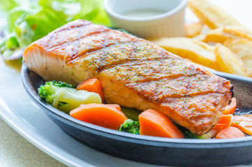 Salmon grilled