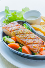Salmon grilled