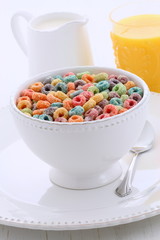 Delicious kids cereal loops