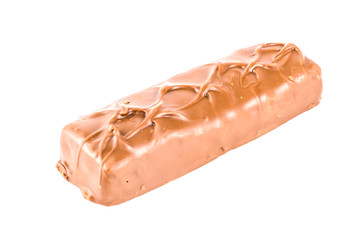 Chocolate bar isolated white background