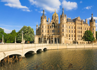 Obraz premium Schloß von Schwerin, Deutschland