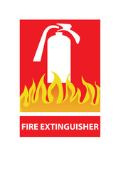 ire extinguisher sign (fire extinguisher symbol)