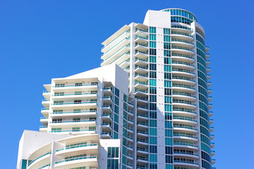 Modern building architecture of Miami Beach. - 65012925