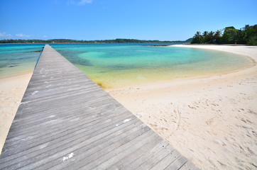 Naklejka premium Summer Beach on the Island