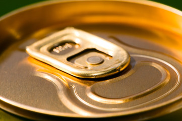 Metal beer can, unopened