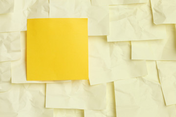 Yellow sticky note background