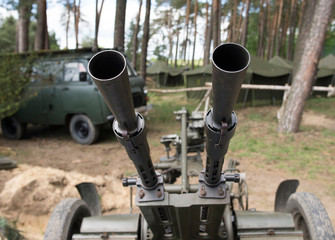 Old time Anti aircraft machine gun