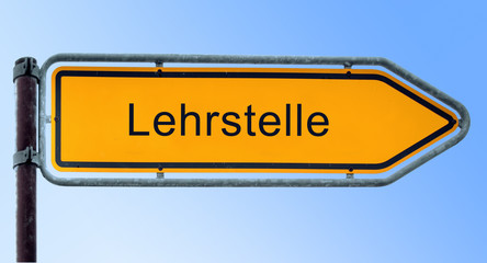 Strassenschild 6 - Lehrstelle