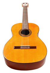 Obraz premium wooden body of spanish acoustic guitar