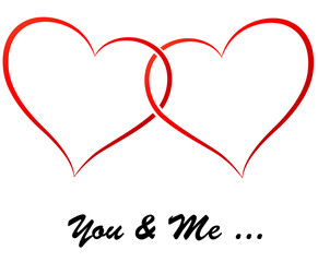 Vector hearts illustration