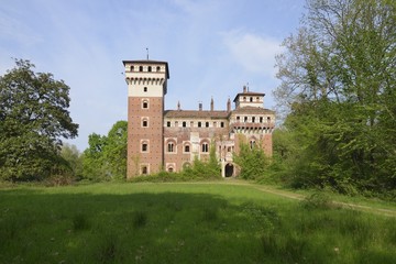 Fototapeta na wymiar Castle of Rovasenda, Piedmont, Italy