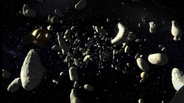 danger, asteroids moving