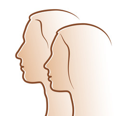 Mann und Frau - Logo